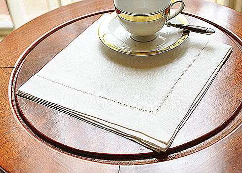 Linen Hemstitch Dinner Napkins